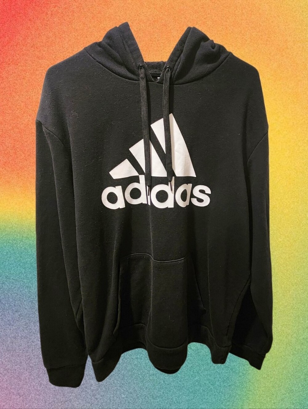 Adidas Golf Black Hoodie with White Logo